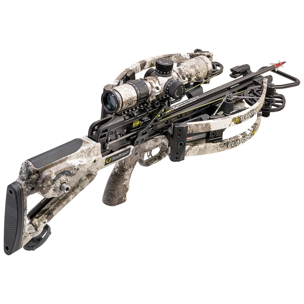 TenPoint Flatline 460 Crossbow Package ACUslide EVO-X Elite Camo Scope