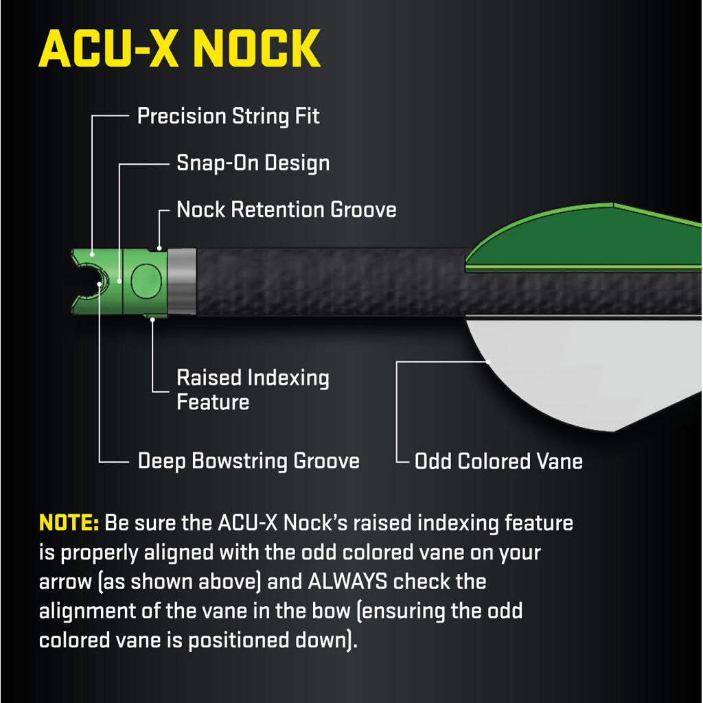 TenPoint ACU-X Nock Green 12 pk.