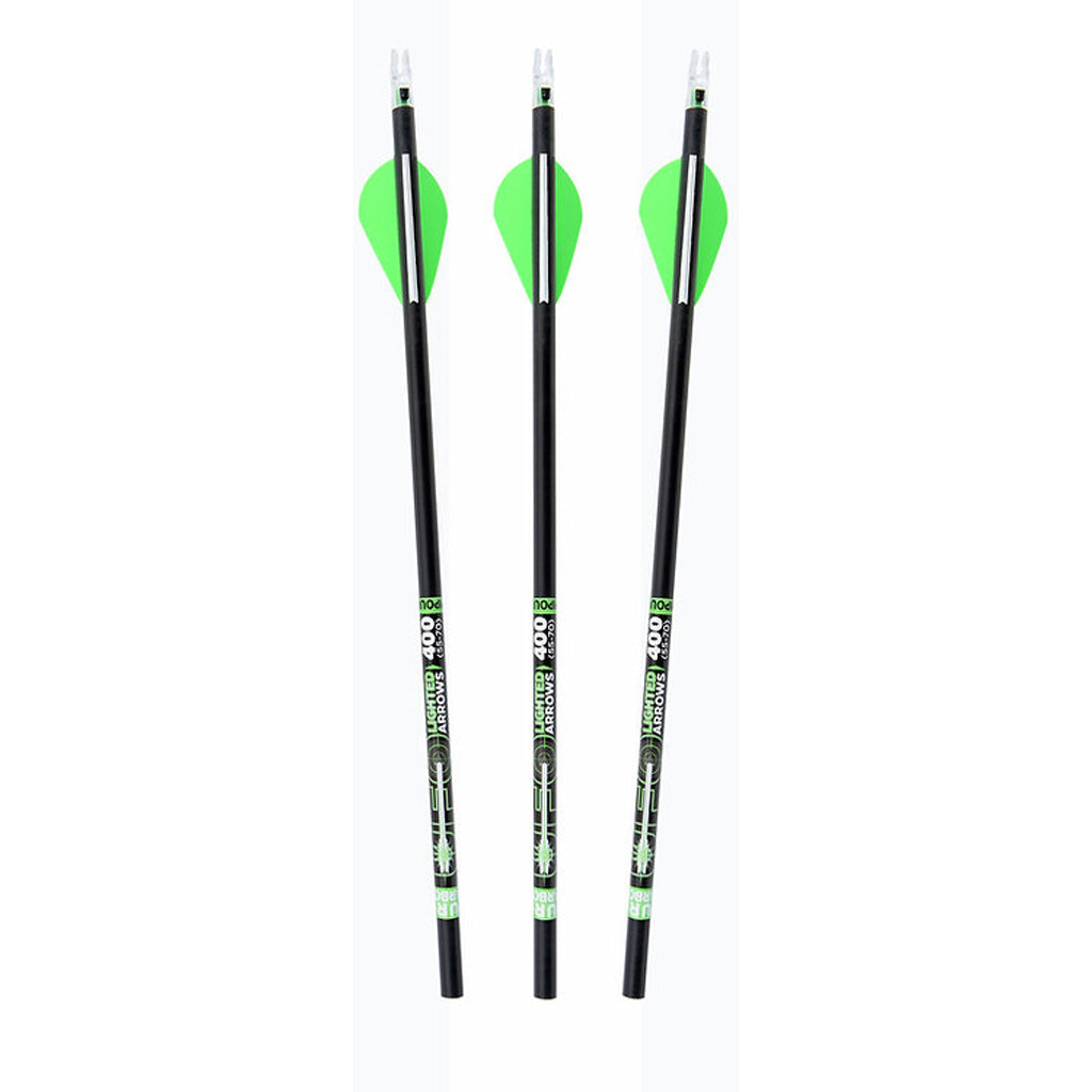30-06 UFO Lighted Carbon Arrow Green 30 in. 400 3 pk.